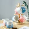 JY24423 - Gradient color Coffee Ceramic Cups for Tea, Coffee, Hot Chocolate Ombre Mugs