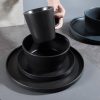 JY24424 - 16 Pieces Stoneware Plates and Bowls Set,Chip and Crack Resistant