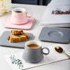 JY24452 - 80ml 160ml Modern Luxury Gold Rim Customized Turkish Tea Coffee Cup and Saucer Sets