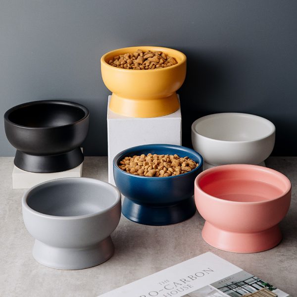 JY24434 - Ceramic Elevated Cat Bowls