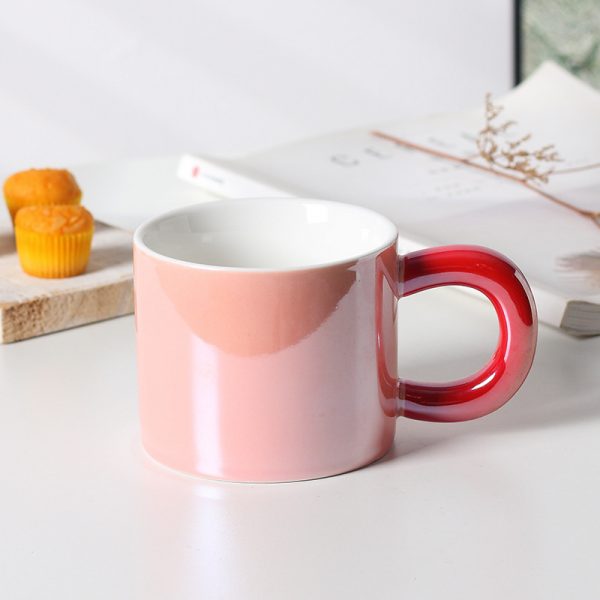 JY24454 - Ceramic Coffee Mug, Colorful Electroplated Cups