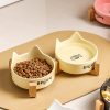 JY24446 - Wholesale new ceramic cat ear pet feeding bow