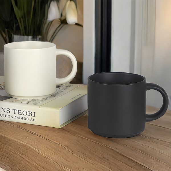 JY24449 - Wholesale 11oz Stackable Glossy New Bone China Tea Cup