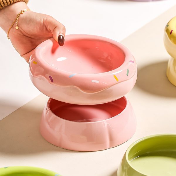 JY24443 - 6.7" Hot Sale Ceramic Cat Food Bowls