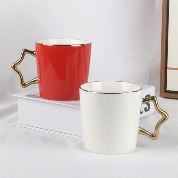 JY24455 - 12oz Coffee Mugs with Star Handle
