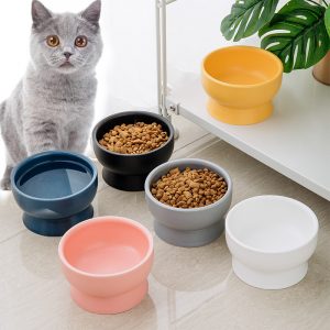 JY24434 - Ceramic Elevated Cat Bowls