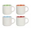 JY24449 - Wholesale 11oz Stackable Glossy New Bone China Tea Cup