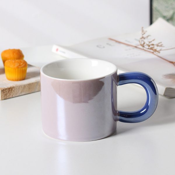 JY24454 - Ceramic Coffee Mug, Colorful Electroplated Cups