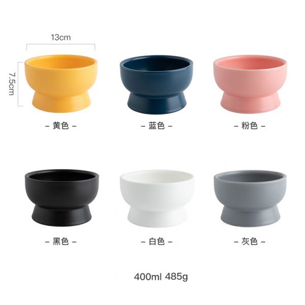 JY24434 - Ceramic Elevated Cat Bowls