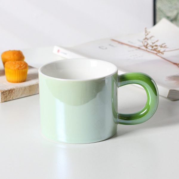 JY24454 - Ceramic Coffee Mug, Colorful Electroplated Cups