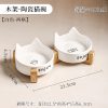 JY24446 - Wholesale new ceramic cat ear pet feeding bow