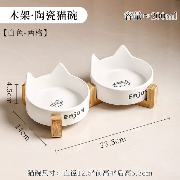 JY24446 - Wholesale new ceramic cat ear pet feeding bow