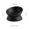 JY24433 - Cat Food Bowl, 5 Oz Ceramic Raised and Tilted Water Bowl