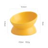 JY24433 - Cat Food Bowl, 5 Oz Ceramic Raised and Tilted Water Bowl