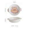 JY24432 - Dog Bowl With Two Handles 7'' Extra Large Food Water Dog Bowl
