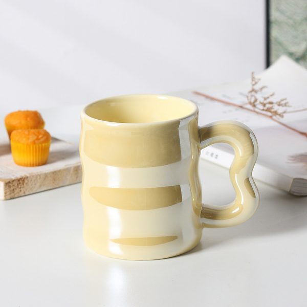 JY24454 - Ceramic Coffee Mug, Colorful Electroplated Cups