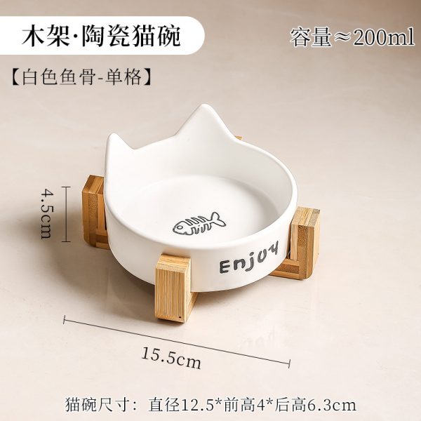 JY24446 - Wholesale new ceramic cat ear pet feeding bow