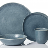 JY24302 - 16pcs Retro Dinner Set For Wedding Hotel Crokery Restaurant Bowl