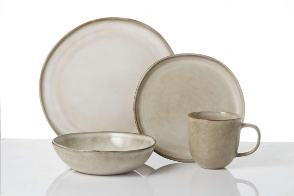 JY24302 - 16pcs Retro Dinner Set For Wedding Hotel Crokery Restaurant Bowl