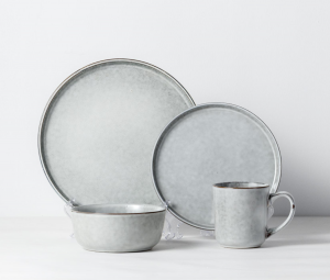 JY24302 - 16pcs Retro Dinner Set For Wedding Hotel Crokery Restaurant Bowl