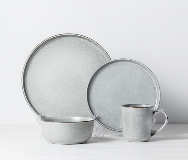 JY24302 - 16pcs Retro Dinner Set For Wedding Hotel Crokery Restaurant Bowl