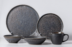 JY24301 - Stoneware reactive glaze dinner set