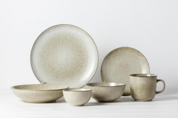 JY24302 - 16pcs Retro Dinner Set For Wedding Hotel Crokery Restaurant Bowl