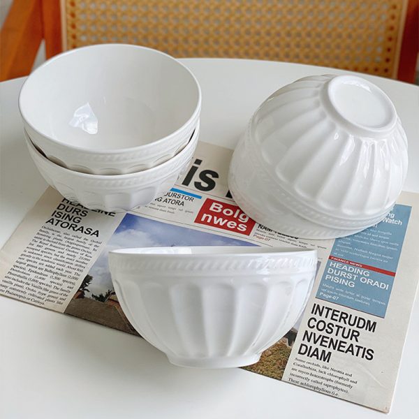 JY24189 - 4.5" embossed rice soup bowl