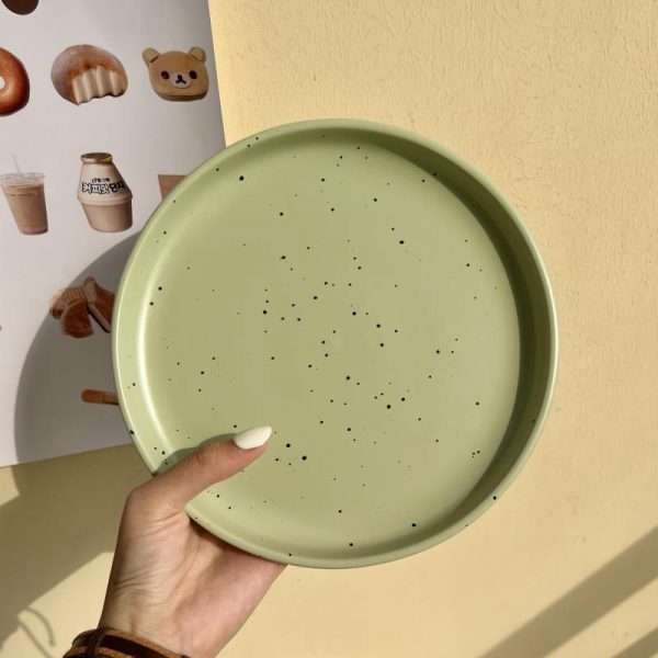 JY24183 - Nordic Style Pure Glazed Porcelain Round Pasta Tableware
