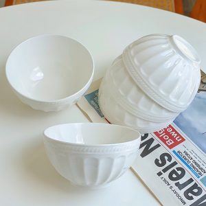 JY24189 - 4.5" embossed rice soup bowl