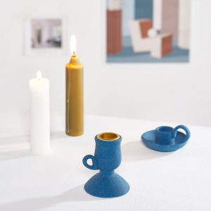 JY24280 -  2Pcs Ceramic Candlestick Holder