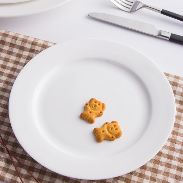 JY24177 - Ceramics White Salad ,Dinner Plates