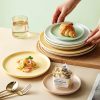 OY24179 - Ceramic Plate Set Pure Glazed Plate Porcelain Dinnerware