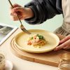 OY24179 - Ceramic Plate Set Pure Glazed Plate Porcelain Dinnerware