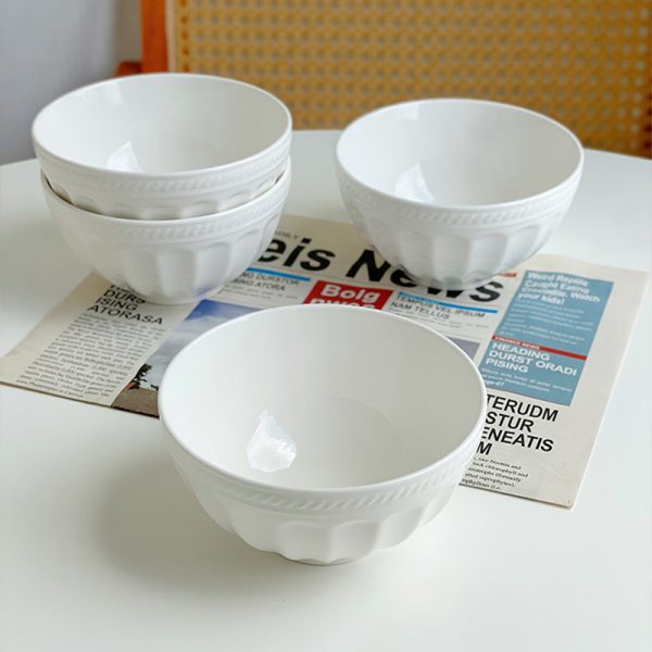 JY24189 - 4.5" embossed rice soup bowl