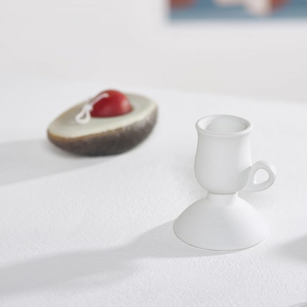 JY24280 -  2Pcs Ceramic Candlestick Holder