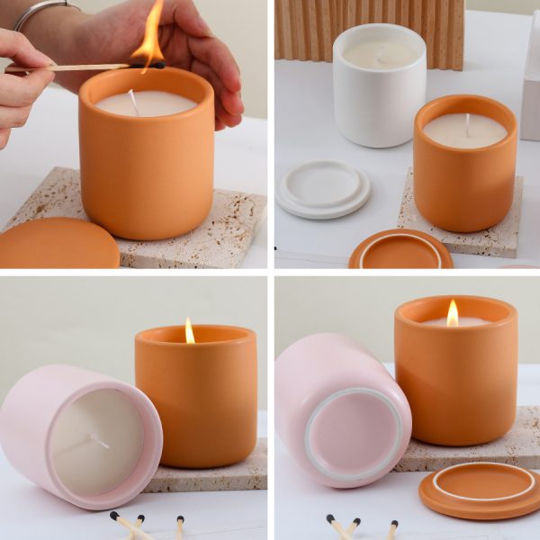 JY24175 - Personalized Simple Solid Color Candle Cup