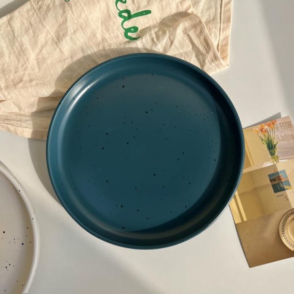 JY24183 - Nordic Style Pure Glazed Porcelain Round Pasta Tableware