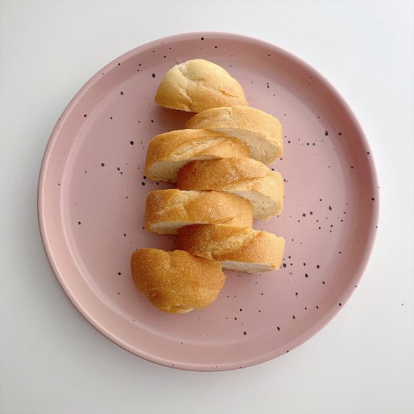 JY24183 - Nordic Style Pure Glazed Porcelain Round Pasta Tableware