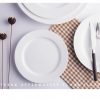 JY24177 - Ceramics White Salad ,Dinner Plates