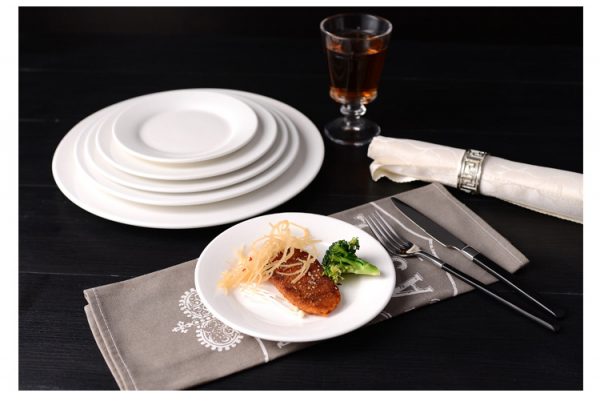 JY24177 - Ceramics White Salad ,Dinner Plates